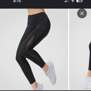 Black mesh Lululemon leggings